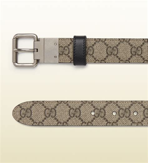 gucci gg signature belt|Gucci GG Supreme Reversible Belt .